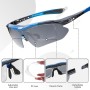 ROCKBROS Polarized Sunglasses with 5 Interchangeable Lenses for Cycling Bike Running Sports UV 400 Protection Anti Wind for Men