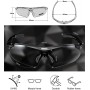 ROCKBROS Polarized Sunglasses with 5 Interchangeable Lenses for Cycling Bike Running Sports UV 400 Protection Anti Wind for Men