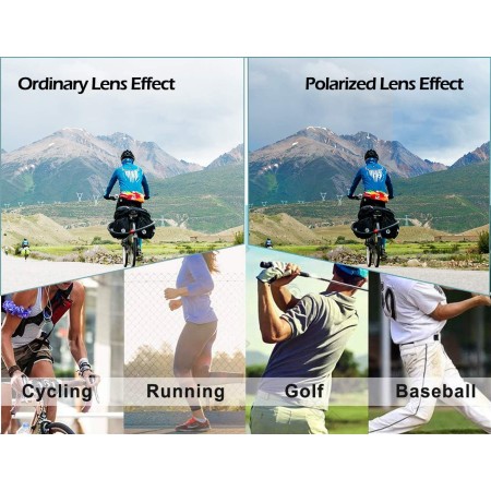 ROCKBROS Polarized Sunglasses with 5 Interchangeable Lenses for Cycling Bike Running Sports UV 400 Protection Anti Wind for Men