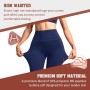 SINOPHANT Women's High Waisted 3/4 Opaque Stretch Leggings with Pockets