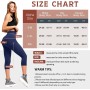 SINOPHANT Women's High Waisted 3/4 Opaque Stretch Leggings with Pockets