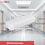 CABLEPELADO - Lámpara LED de Emergencia 60 Lúmenes | Batería Recargable, Hasta 8 Horas de Autonomía | Iluminación para Salas de