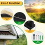 Huudngeje Tuya Smart Zigbee Luz Solar y Sensor de Lluvia Alarma Notificación en Tiempo Real Detector de Lluvia con Detección de
