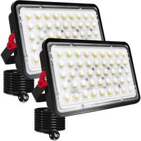 Indmird Focos LED Exterior 100W, Superbrillante 10000LM Proyector LED Exterior IP66 Impermeable Luces Led Exterior 6500K Blanco