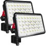 Indmird Focos LED Exterior 100W, Superbrillante 10000LM Proyector LED Exterior IP66 Impermeable Luces Led Exterior 6500K Blanco