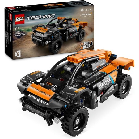LEGO Technic NEOM McLaren Extreme E Race Car, Vehículo Todoterreno de Juguete con Tracción Manual hacia Atrás, Coche de Carreras
