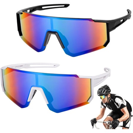 WuGU Polarized Sports Sunglasses - 2 Pack for Men and Women - UV400, Cycling, Driving and Outdoor Activities