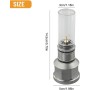 Daaxing Linterna de gas para camping, lámpara de camping con barra de extensión de tanque vacío, lámpara de aleación de