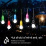 6 luces LED de camping, lámpara de camping con interruptor de tracción, funciona con pilas, lámpara de tienda portátil, lámpara
