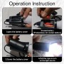 6 luces LED de camping, lámpara de camping con interruptor de tracción, funciona con pilas, lámpara de tienda portátil, lámpara
