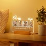 iDIY Marco de Fotos Personalizado con Foto y Texto - Te Amo Lampara LED - Regalos Personalizados San Valentin Mujer Hombre