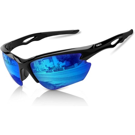 BONDDI Sports Sunglasses, Polarized Sports Sunglasses for Men and Women, UV400 Protection, Lightweight and Surround TR90 Frame