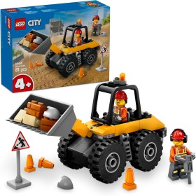 LEGO City Cargadora con Ruedas Amarilla Vehículo de Construcción y Obra, Excavadora de Juguete, Regalo Montessori para Niños y
