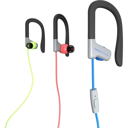 Energy Sistem Sport 1 Sports Headphones (1.2 m Cable, Mini Jack 3.5 mm, Built-in Microphone, Secure-fit, Sweatproof, Control
