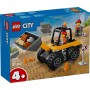 LEGO City Cargadora con Ruedas Amarilla Vehículo de Construcción y Obra, Excavadora de Juguete, Regalo Montessori para Niños y