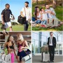 Vllcsla 32.2 L Men's Sports Bag, Sports Gym Bag with Shoes Compartment, Wet Pocket, Canvas Sports Travel Bags, Waterproof