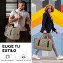 Vllcsla 32.2 L Men's Sports Bag, Sports Gym Bag with Shoes Compartment, Wet Pocket, Canvas Sports Travel Bags, Waterproof