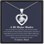BOCHOI Regalos Originales para Mujer,Regalos para Madres Mamá,Collar Plata Mujer 925 Mamá Novia Esposa,Regalo Cumpleaños