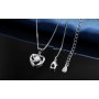 BOCHOI Regalos Originales para Mujer,Regalos para Madres Mamá,Collar Plata Mujer 925 Mamá Novia Esposa,Regalo Cumpleaños