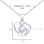 BOCHOI Regalos Originales para Mujer,Regalos para Madres Mamá,Collar Plata Mujer 925 Mamá Novia Esposa,Regalo Cumpleaños