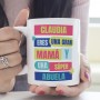 MUGFFINS Tazas Personalizadas para ABUELA - En Español - Es retro_Abuela - 11 oz / 330 ml - Regalo personalizable original y