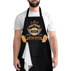 Rebundex Regalo Hombre Cumpleaños 30/40/50/60 Años Delantal Cocina Hombre Regalo Cumpleaños Hombre Original Regalos Hombre
