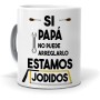 Mundohuevo. Taza Con Frase "Si Mamá No Puede Encontrarlos Estamos Jodidos" | Divertida | 350ml | Cerámica AAA | Regalo Ideal