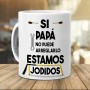 Mundohuevo. Taza Con Frase "Si Mamá No Puede Encontrarlos Estamos Jodidos" | Divertida | 350ml | Cerámica AAA | Regalo Ideal