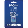 Samsung PRO Plus Tarjeta de memoria SD con Lector, 512 GB, 180 y 130 MB/s, Full HD & 4K UHD, UHS-I, U3, V30, A2, Compatible con
