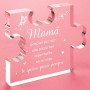 Regalo Madre, Regalo Madre Cumpleaños, Adornos de Acrílico Regalos para Mama, Regalo Mama, Regalo para Madre, Regalo Dia de La