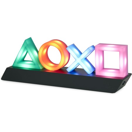 Luz Iconos PlayStation - Lámpara Oficial con 3 Modos, Decoración Gamer Reactiva a Sonido