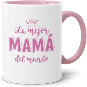 LOZACHE Taza Mamá, La Mejor Mamá del Mundo Taza de Café Cerámica, Ideas de Regalo para Madre Mamá Cumpleaños, Navidad, Día de La