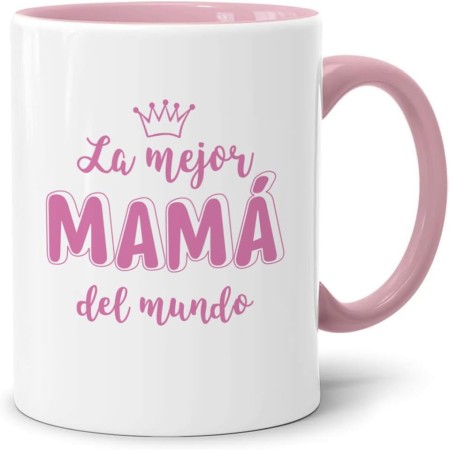 LOZACHE Taza Mamá, La Mejor Mamá del Mundo Taza de Café Cerámica, Ideas de Regalo para Madre Mamá Cumpleaños, Navidad, Día de La