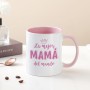 LOZACHE Taza Mamá, La Mejor Mamá del Mundo Taza de Café Cerámica, Ideas de Regalo para Madre Mamá Cumpleaños, Navidad, Día de La