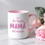 LOZACHE Taza Mamá, La Mejor Mamá del Mundo Taza de Café Cerámica, Ideas de Regalo para Madre Mamá Cumpleaños, Navidad, Día de La