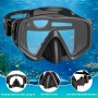 JEMULICE Gafas y Tubo de Snorkel Set para Adulto, Panorámico de 180° Gafas de Buceo Adulto de Cristal Templado y Dry Top