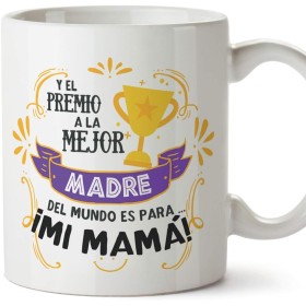 MUGFFINS Tazas para Mamá – Premio a la Mejor Madre (Modelo 1) – Regalos para el día de la Madre/Desayunos Originales