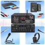 Pyle Amplificador de Audio, para el hogar, Estudio, 300W, Bluetooth, Estereo, 2 Canales, Sistema de Audio MP3, USB, SD, AUX,
