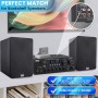 Pyle Amplificador de Audio, para el hogar, Estudio, 300W, Bluetooth, Estereo, 2 Canales, Sistema de Audio MP3, USB, SD, AUX,