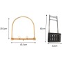 Fonowx Equipo para lavabo de champú, marco de circulación de agua, metal, uso flexible, accesorios profesionales para cama de