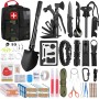 Kit de supervivencia de emergencia y kit de primeros auxilios, equipo de supervivencia profesional con bolsa Molle, para