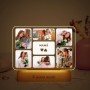 Transparent Gift Lámpara Personalizada con Seis Fotos Mamá. Regalos Día de la Madre. Regalos Originales para Mujer. Regalos para