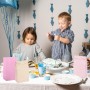 AFASOES 30 Pcs Bolsas de Regalo de Papel 24*13*8 cm Kraft Bolsas Papel Kraft Sin Asas Bolsas Chuches Bolsas Cumpleaños Bolsas