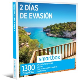 Smartbox - Caja Regalo 2 días de evasión - Idea de Regalo para Parejas - 1 Noche con Desayuno o 1 Noche para 2 Personas