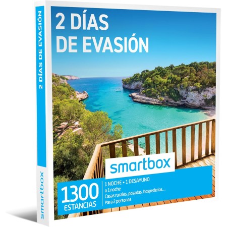 Smartbox - Caja Regalo 2 días de evasión - Idea de Regalo para Parejas - 1 Noche con Desayuno o 1 Noche para 2 Personas