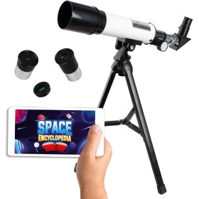 Big Minds - Telescopio para Niños con App Educativa | Telescopio Niños 8 Años o Más | Telescopio Astronómico y Terrestre |