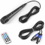 Vonyx VPS152A Altavoces autoamplificados Pack de 2 Altavoces Activo/Pasivo Bluetooth portátiles de 1000W, 15 Pulgadas, micrófono