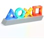Luz logo PlayStation - Producto oficial, 3 modos de luz, iluminación reactiva al sonido para decoración de juegos u oficina,