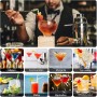 LIVEHITOP Juego Coctelera, 12 Piezas Juego Preparación Cócteles con Coctelera 750 ml, Equipo Barman Profesional para Bar,