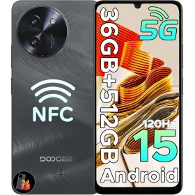 DOOGEE Note 59PRO+ Teléfono Móvil Libres Android 15, 36GB RAM+512GB ROM 2TB Ampliable, 5G Smartphone 6,75 HD+120Hz, Octa Core